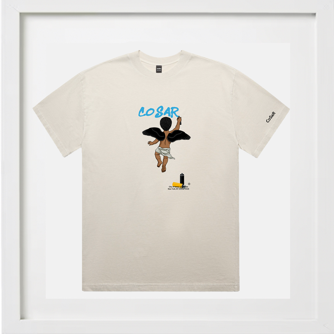 CITY OF SAINTS AND REBELS ANGELS CREWNECK T-SHIRT