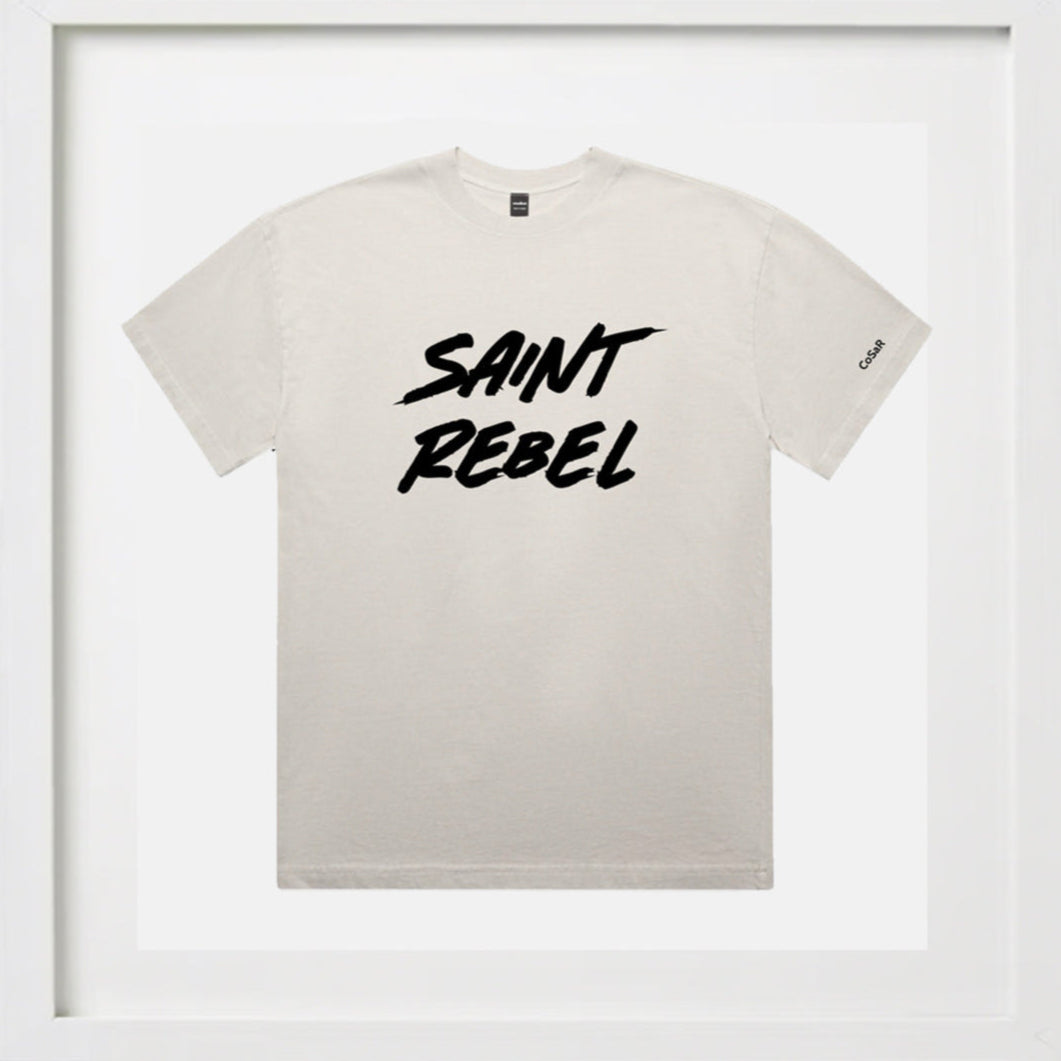 CITY OF SAINTS AND REBELS "SAINT REBEL" CREWNECK T-SHIRT