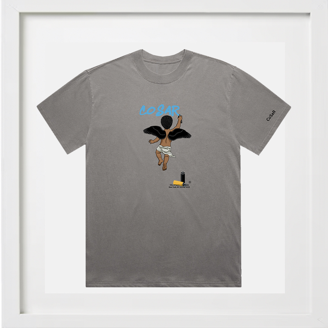 CITY OF SAINTS AND REBELS ANGELS CREWNECK T-SHIRT